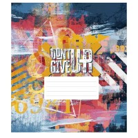 Тетрадь общая "Dont Give Up" 048-3314K-5 в клетку, 48 листов