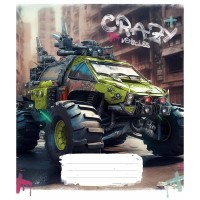Зошит загальний "Crazy" 048-3283K-1 в клітку, 48 аркушів