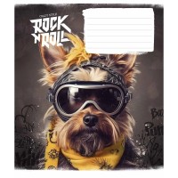 Зошит учнівський "Rock star" 012-3277K-4 в клітку, 12 аркушів