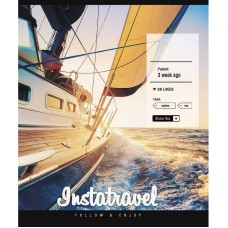 Тетрадь общая "Insta life" 096-3389K-3 в клетку, 96 листов