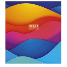 Тетрадь общая "Cloud colorful" 048-3161K-2 в клетку, 48 листов