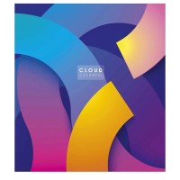 Зошит загальний "Cloud colorful" 048-3161K-3 в клітку, 48 аркушів