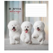 Тетрадь ученическая "Be joyful always" 012-3263L-4 в линию, 12 листов