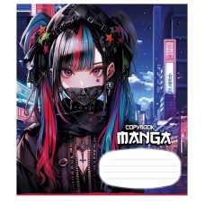 Тетрадь ученическая "Manga style" 024-3323K-1 в клетку, 24 листов