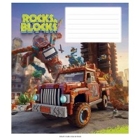 Зошит учнівський "Rocks&Blocks" 012-3280K-4 в клітку, 12 аркушів