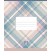 Зошит учнівський "Plaid pattern" 018-3345K-3 в клітку, 18 аркушів