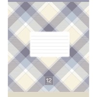 Тетрадь ученическая "Plaid pattern" 018-3345K-1 в клетку, 18 листов