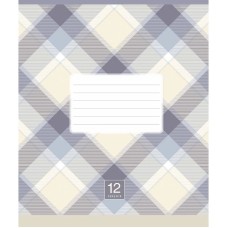 Тетрадь ученическая "Plaid pattern" 018-3345K-1 в клетку, 18 листов