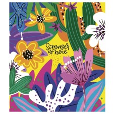Зошит загальний «Summer is Here» 080-3225K-1 у клітинку, 80 аркушів