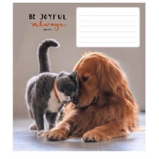 Тетрадь ученическая "Be joyful always" 012-3263L-5 в линию, 12 листов