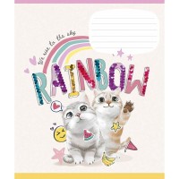 Зошит учнівський "I love you" 012-3295K-1 в клітку, 12 аркушів