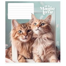 Тетрадь ученическая "It's a magic love" 012-3300L-4 в линию, 12 листов