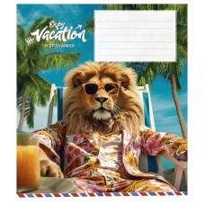 Тетрадь ученическая "Cool vacation" 018-3318K-5 в клетку, 18 листов