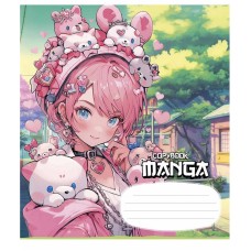 Тетрадь ученическая "MANGA" 018-3323K-3 в клетку, 18 листов