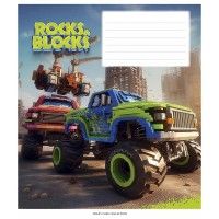 Тетрадь ученическая "Rocks&Blocks" 012-3280K-5 в клетку, 12 листов