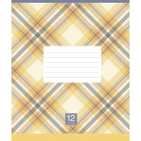 Тетрадь ученическая "Plaid pattern" 018-3345K-5 в клетку, 18 листов