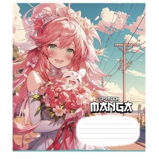 Тетрадь ученическая "MANGA" 018-3323K-4 в клетку, 18 листов