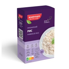 Рис пропарений Жменька в пакетиках для варіння 4 шт х 100 г