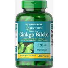 Ginkgo Biloba Standardized Extract 120mg - 200caps