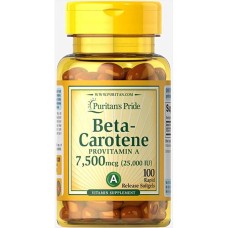 Beta-Carotene 25000 IU - 100 Softgels