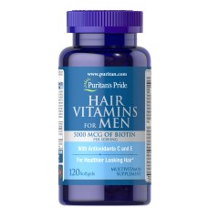 Men`s Hair Vitamins - 120 softgels