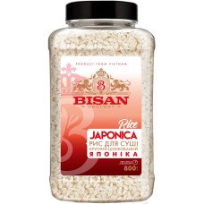 Рис для суши круглый шлифованный Японика BISAN 800 г