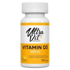 Vitamin D3 600 IU - 120 softgels