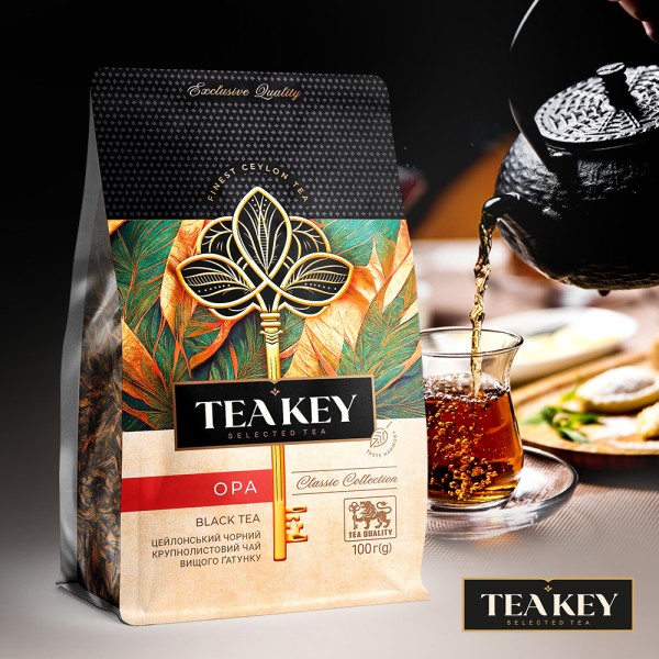Чай чорний розсипний крупнолистовий "OPA" TEA KEY 100 г