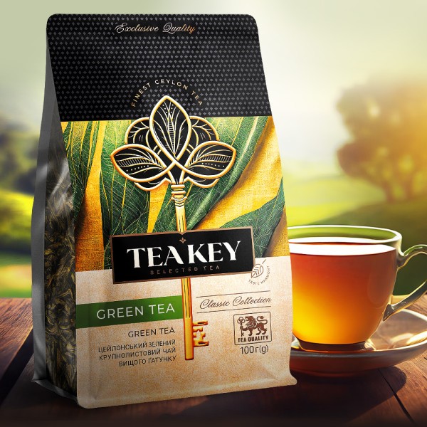 Чай зелений розсипний "Green Tea" TEA KEY 100 г