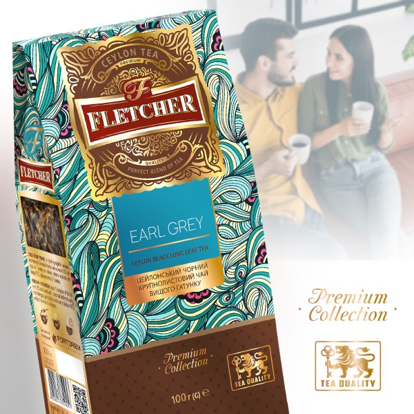 Чай чорний розсипний "Earl Grey" FLETCHER 100 г