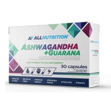 Ashwagandha 300mg + Guarana - 30caps (Пошкоджена упаковка)