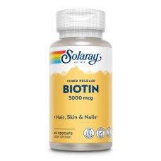 Biotin Timed-Release 5000mcg - 60 vcaps