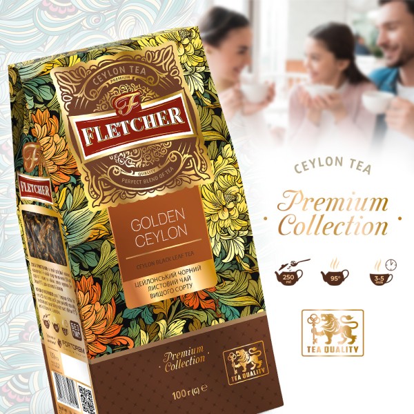 Чай черный россыпной "Golden Ceylon" FLETCHER 100 г