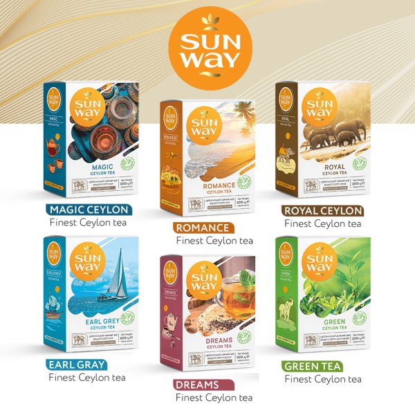 Чай зелений розсипний "Green Сeylon Tea" SUN WAY 100 г