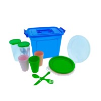 Набор Пикник ЛЮКС «Plastic's Craft» Желтый