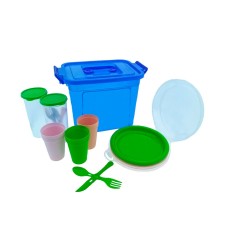 Набір Пікнік ЛЮКС «Plastic's Craft» Салатовий