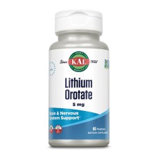 Lithium Orotate 5mg - 60 vcaps