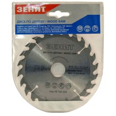 Диск пильный Зенит по дереву 125x22.2, ATB 24