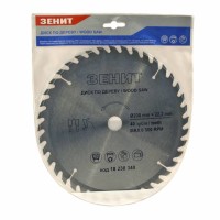Диск пильный Зенит по дереву 230x22.2, ATB 40