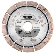Алмазний відрізний диск по граніту Metabo GP 125x22,23 мм