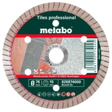 Алмазний відрізний круг по плитці Metabo Professional TP, 76x10 мм