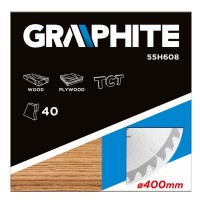 Диск відрізний 400 x 30 мм, 40 зуб GRAPHITE