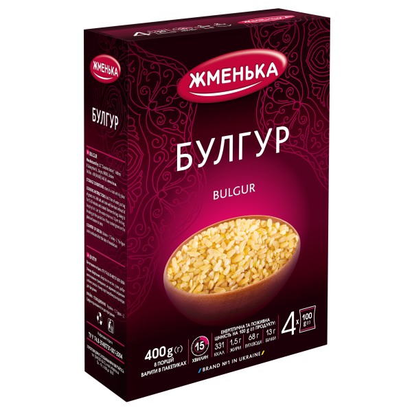 Булгур Жменька в пакетиках для варіння 4шт * 100г