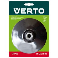 Тарелка полировальная на липучке, 125 мм x M14 VERTO