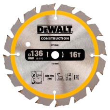 Пильний диск DeWALT DT1946, 136х10 мм