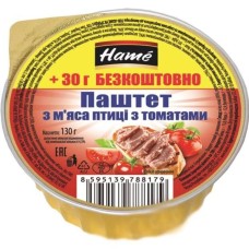 Паштет Hame з м'яса птиці з томатами 130 г