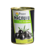 Маслины черные б/к Домашние продукты 300 мл