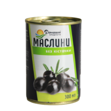 Маслины черные б/к Домашние продукты 300 мл
