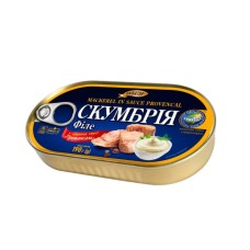 Филе скумбрии в соусе Прованс Экватор 190 г