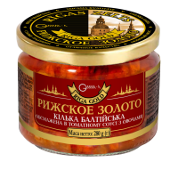 Кілька балтійська обсмажена в томатному соусі з овочами Ризьке золото 280 г